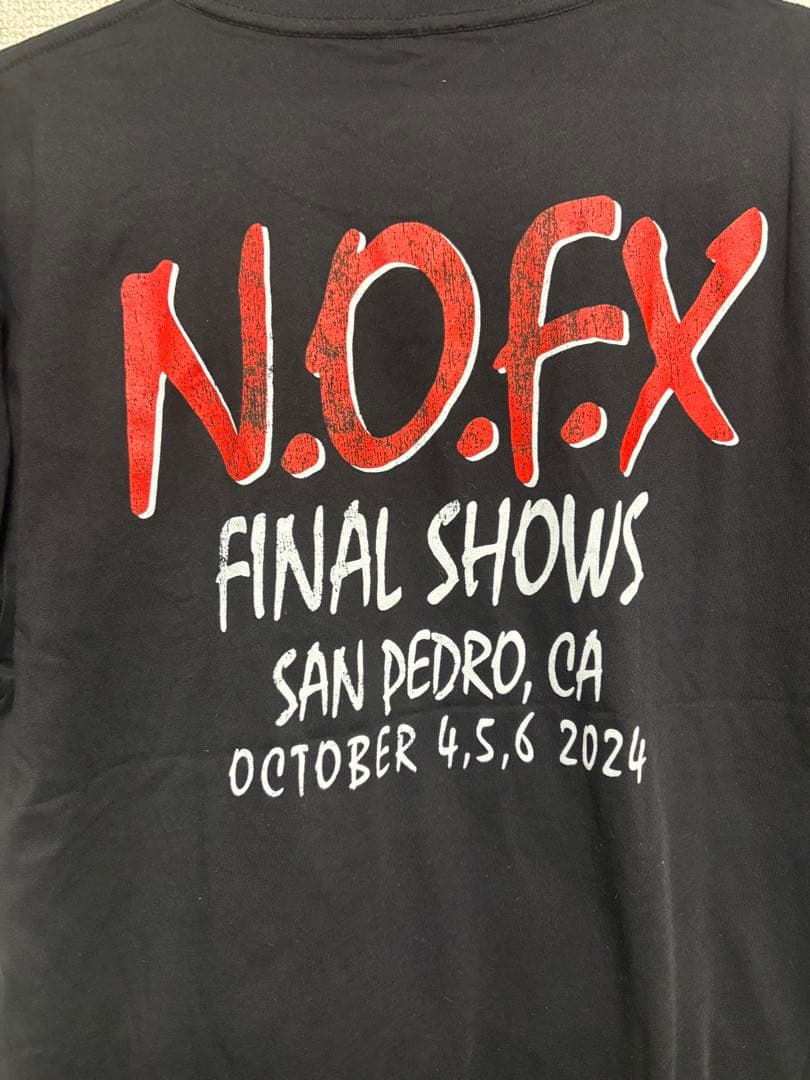 新品　NOFX ファイルツアーTシャツ　ブラック　L ノーエフエックス