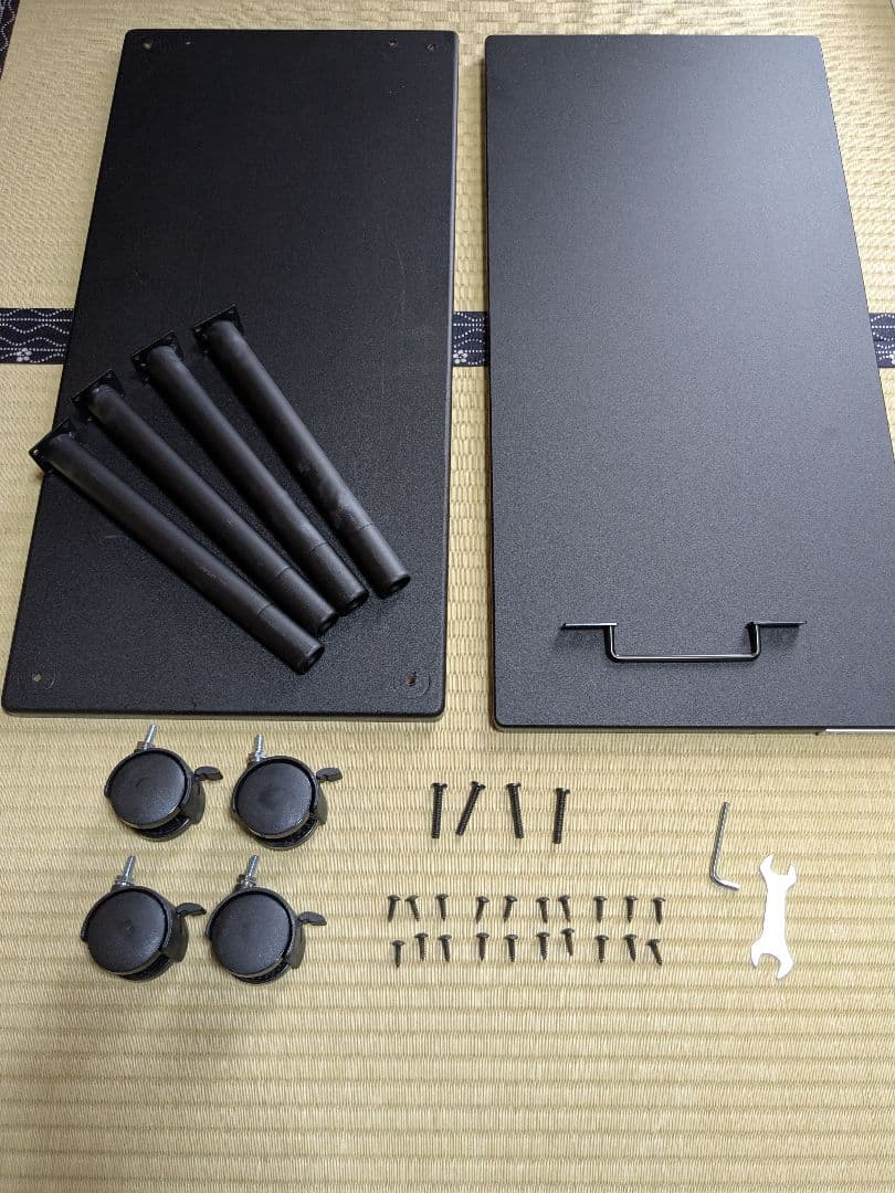 Bauhutte 昇降式L字デスク BHD-670H-BK