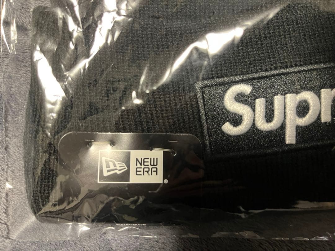帽子 Supreme x New Era Box Logo Beanie black