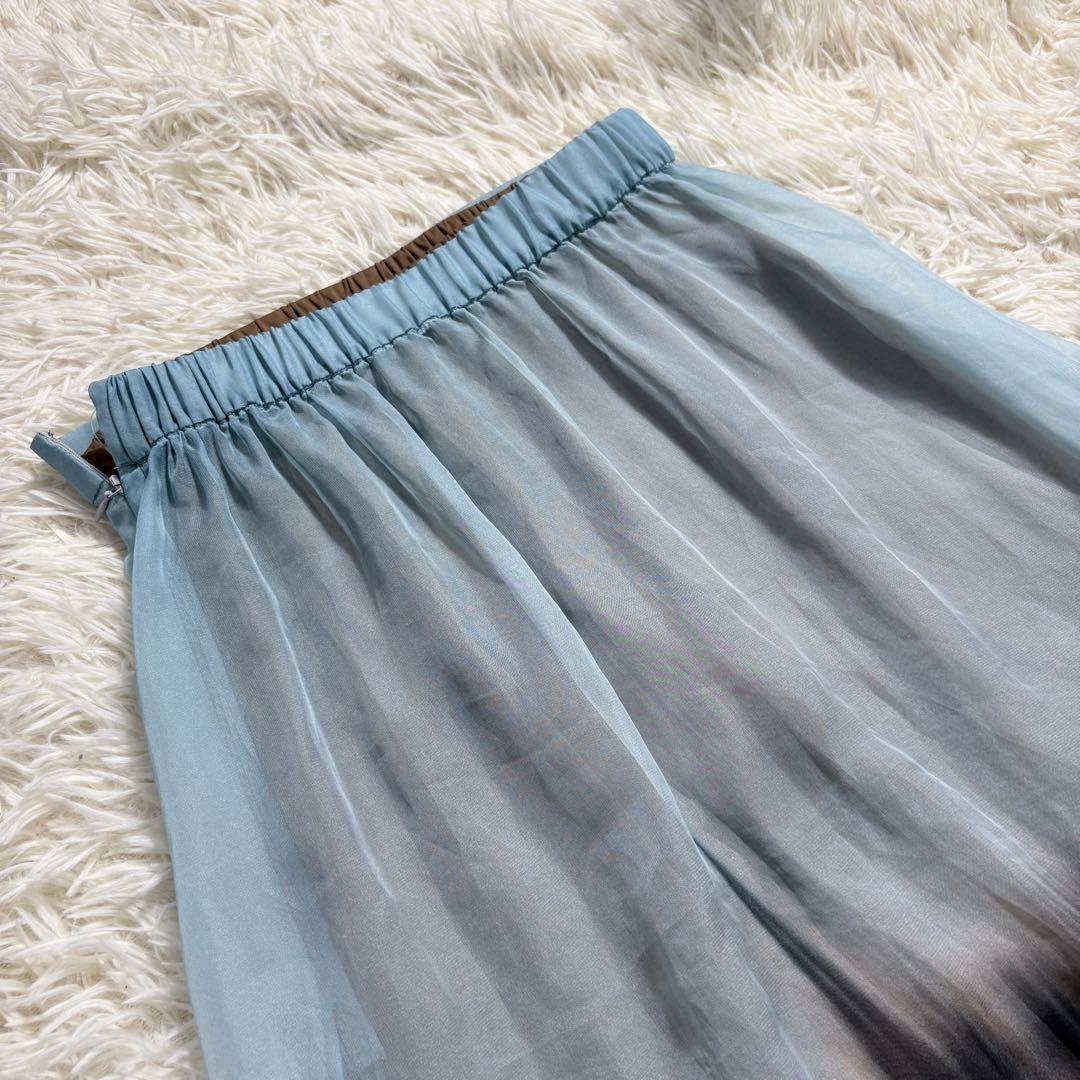 スカート ameri vintage SULLY SHEER FLARED SKIRT S