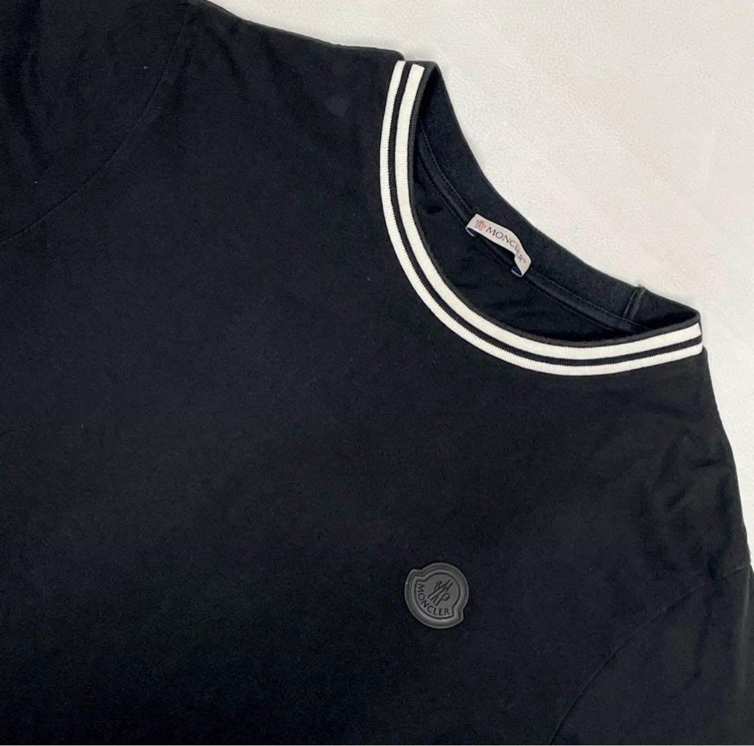 美品 MONCLER モンクレール MAGLIA Tシャツ ラバーワッペン