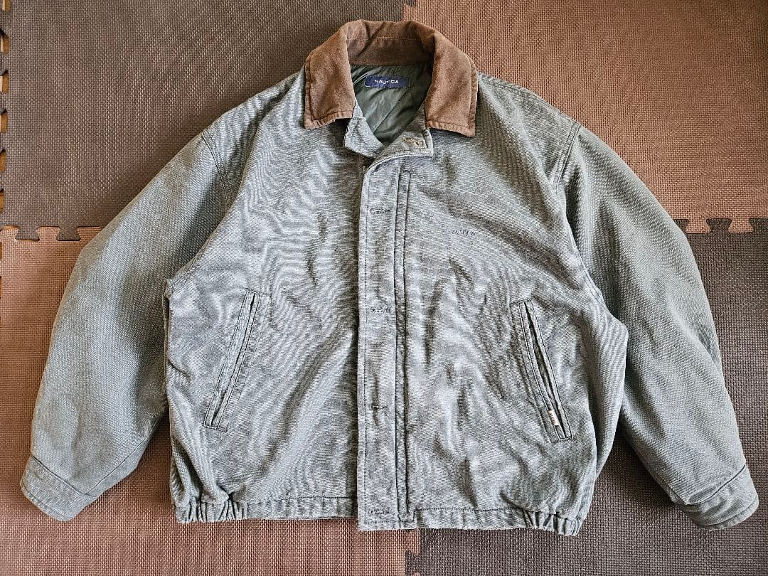 nautica ダックジャケット 中綿 オリーブ