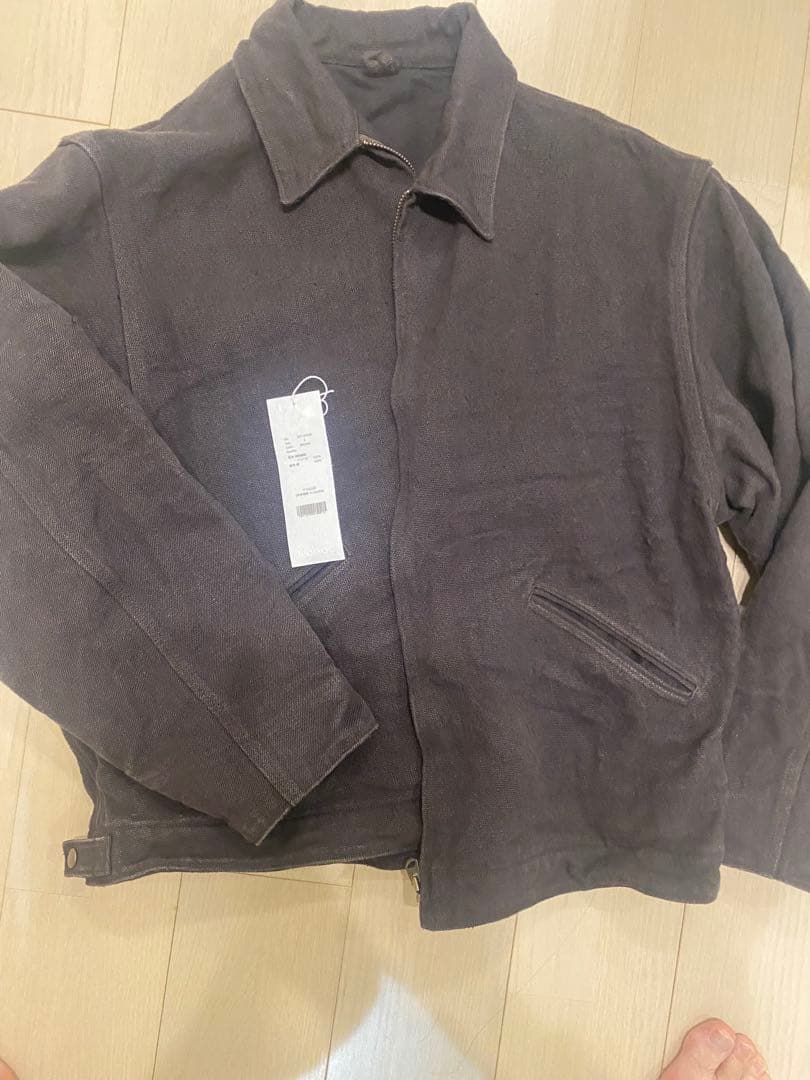 26SS COMOLI ヘンプダック ジップショートジャケット（サイズ3）