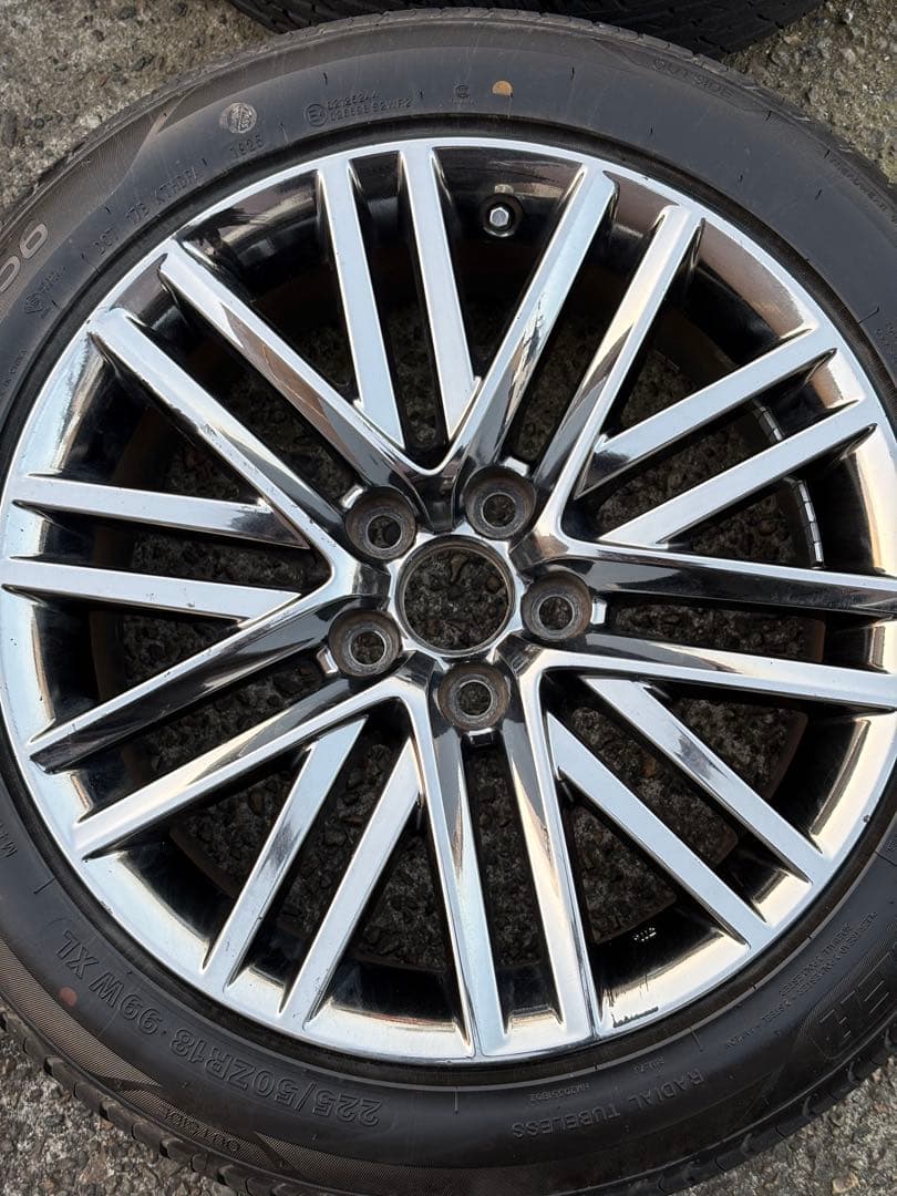 225/50R18 クラウン 210 純正 ホイール 4本　ロイヤルサロン　g