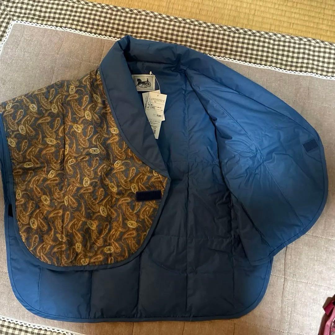新品未使用セリーヌ羽毛ダウン肩がけ男女兼用2枚セット