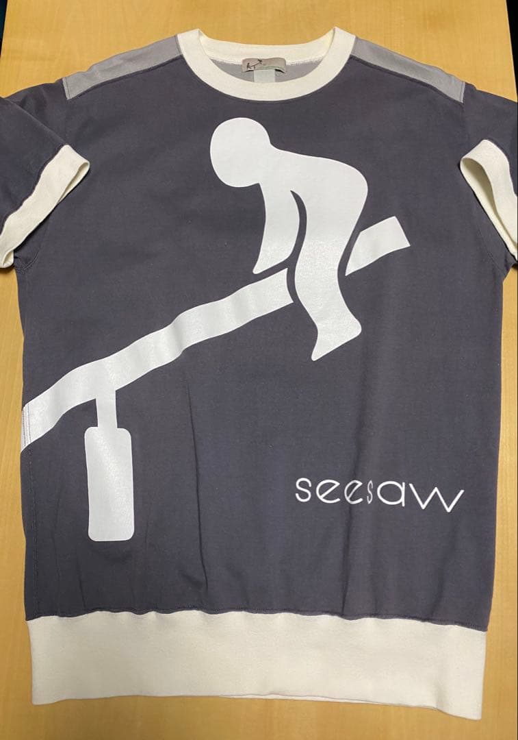 90's seesaw 裾リブ Tシャツ
