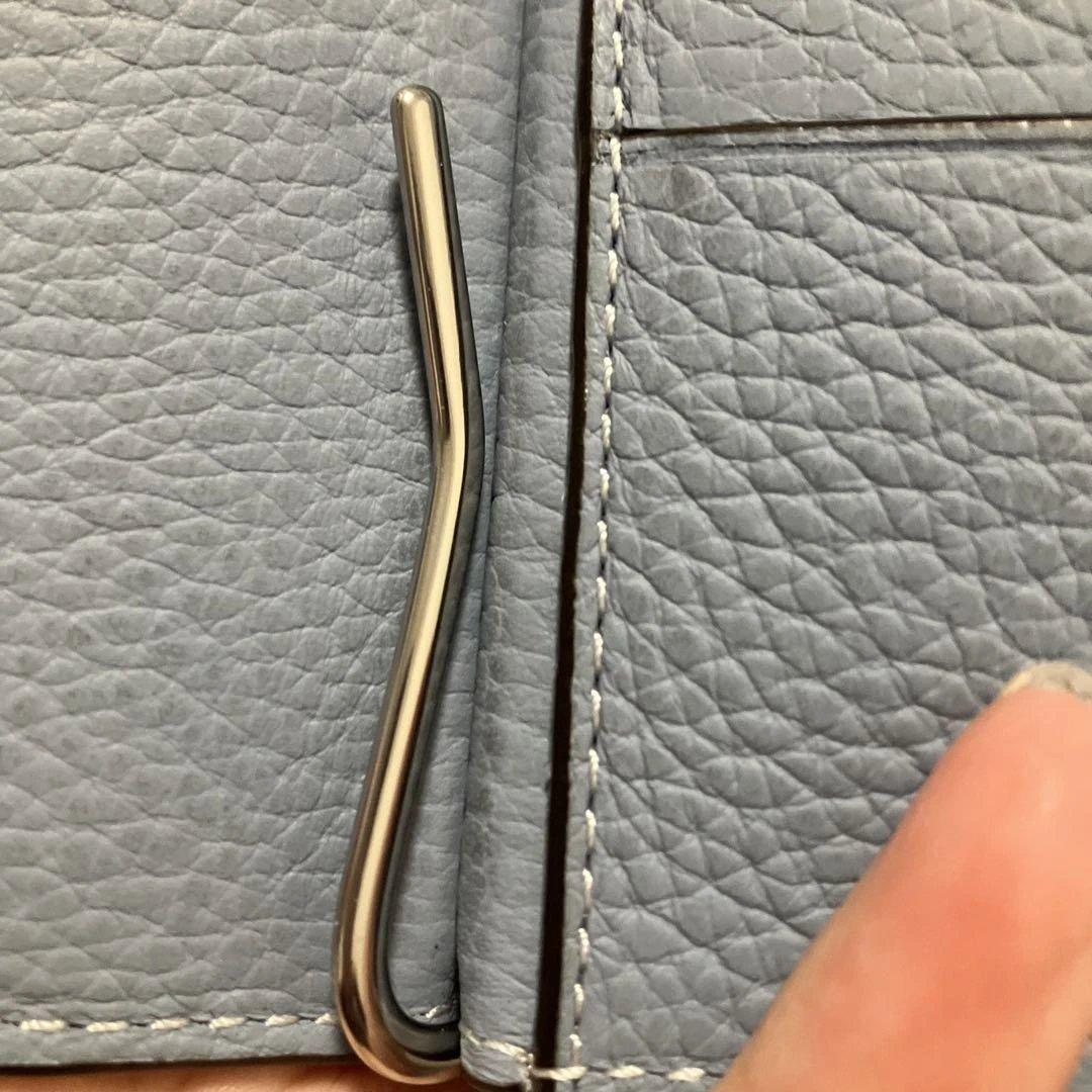 COACH ブルーグレー 二つ折り　マネークリップレディース、メンズ