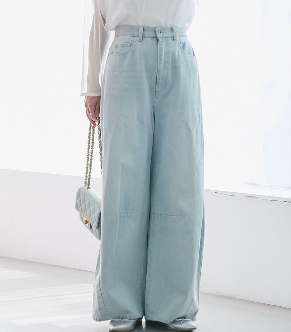 最終値下げです✨ラブティックボンボン　シニカルデニムワイド