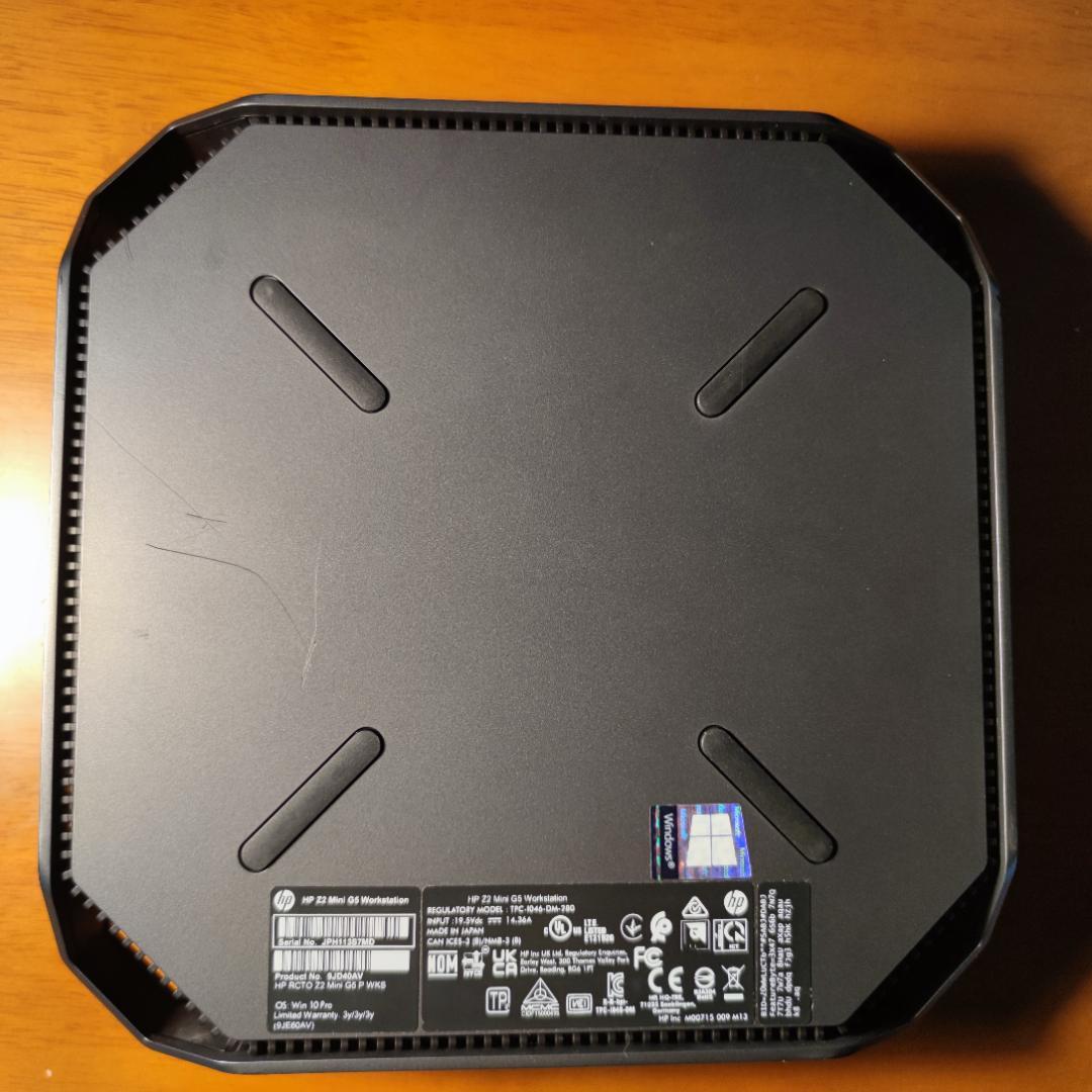 ひ*ろ様 HP Z2 Mini G5 Xeon W-1250 32GB SSD2