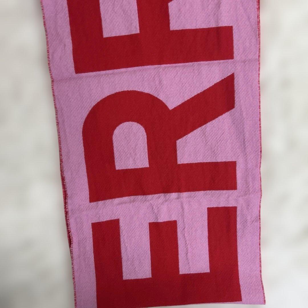 【美品】BURBERRY ロゴマフラー ウール バイカラー 現行タグ