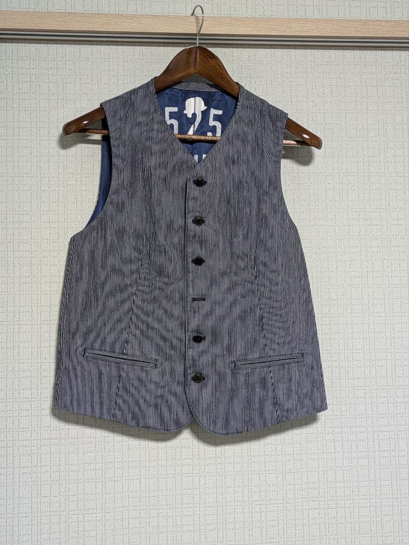 525 DENIM ストライプ テーラードジャケット 3点セット