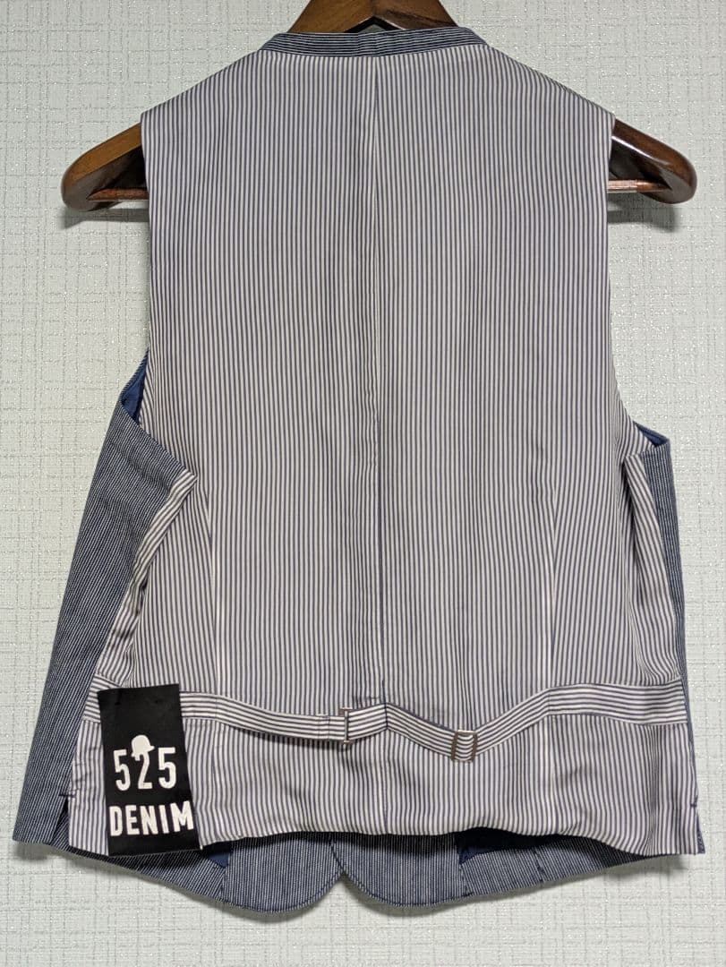 525 DENIM ストライプ テーラードジャケット 3点セット