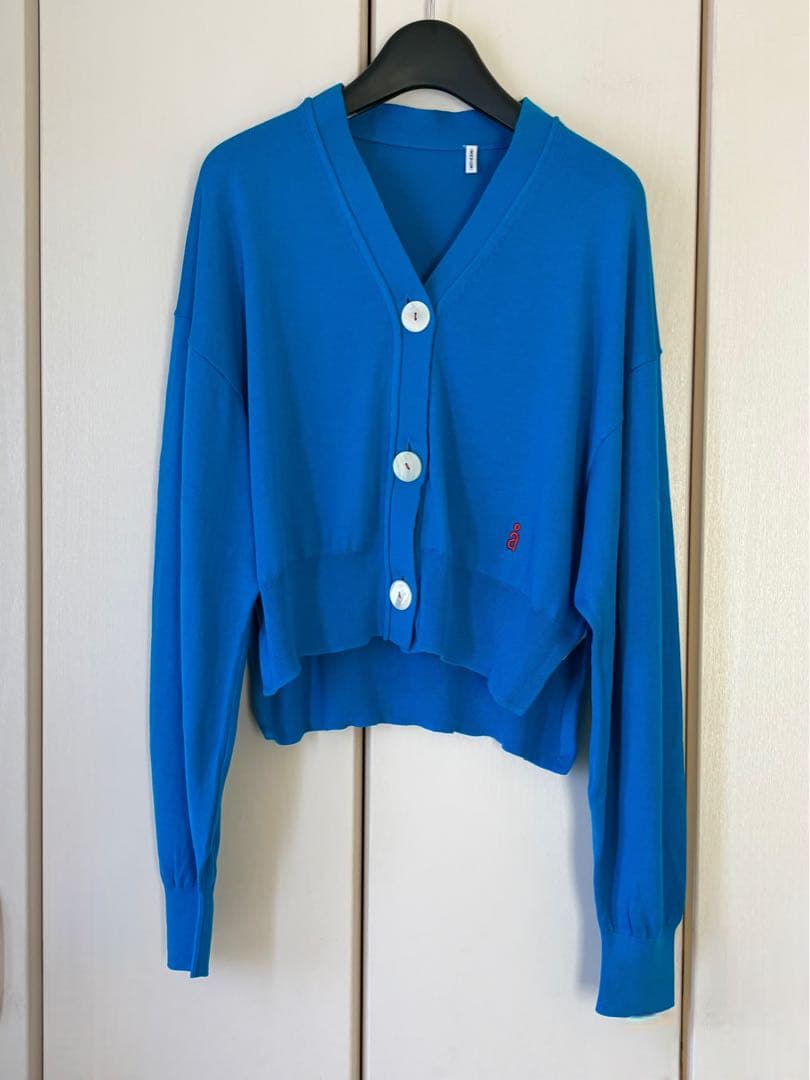 【nagonstans】curve-sleeves cardigan