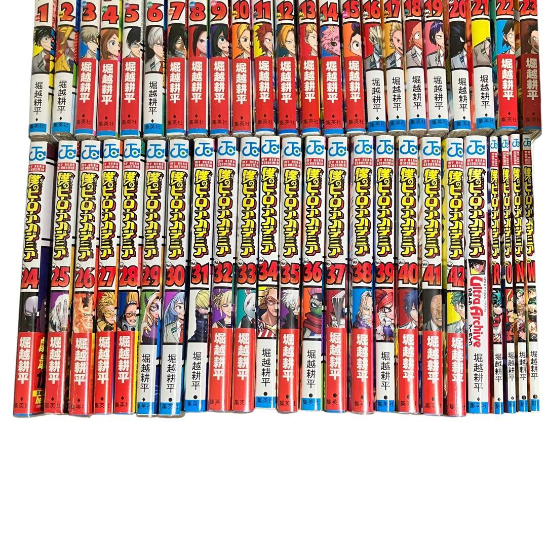僕のヒーローアカデミア 全巻セット/1〜42巻+関連本5冊/計47冊【良品】