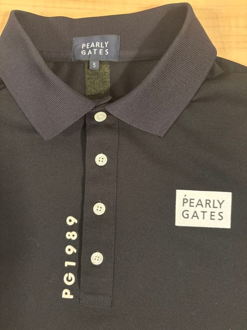 PEARLY GATES 黒 ポロシャツ サイズ5