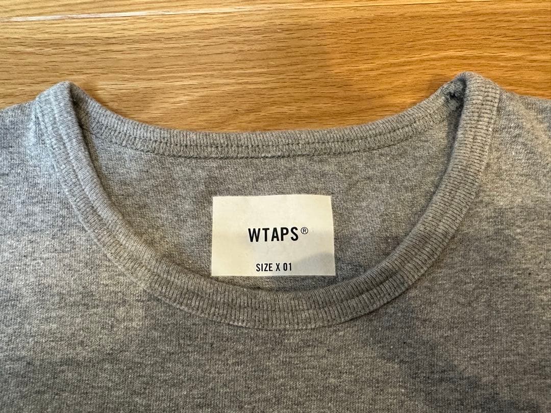 21ss WTAPS COLLEGE SS COTTON GRAY Tシャツ