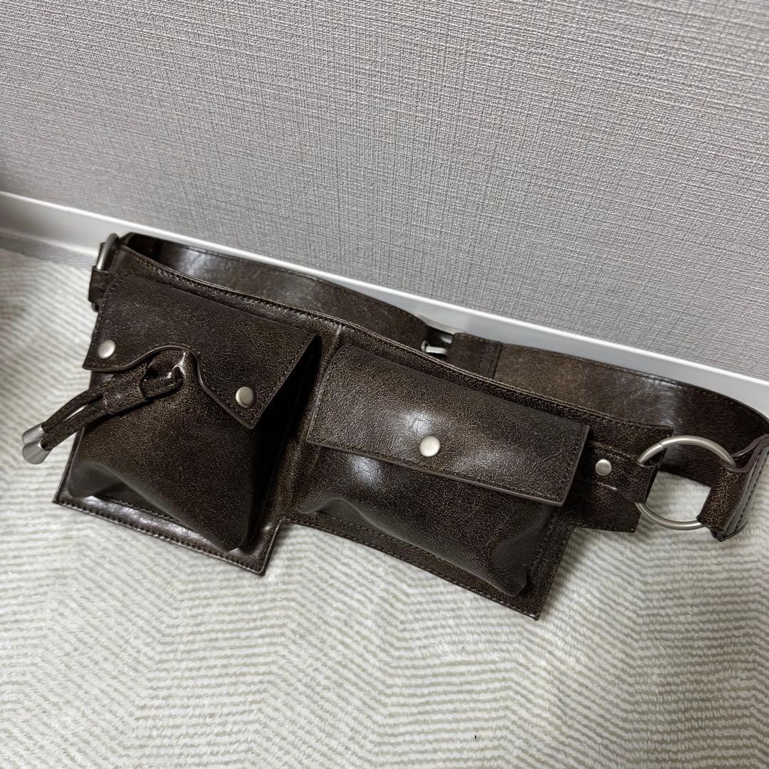 ACLENT マルチポケットウエストバッグ