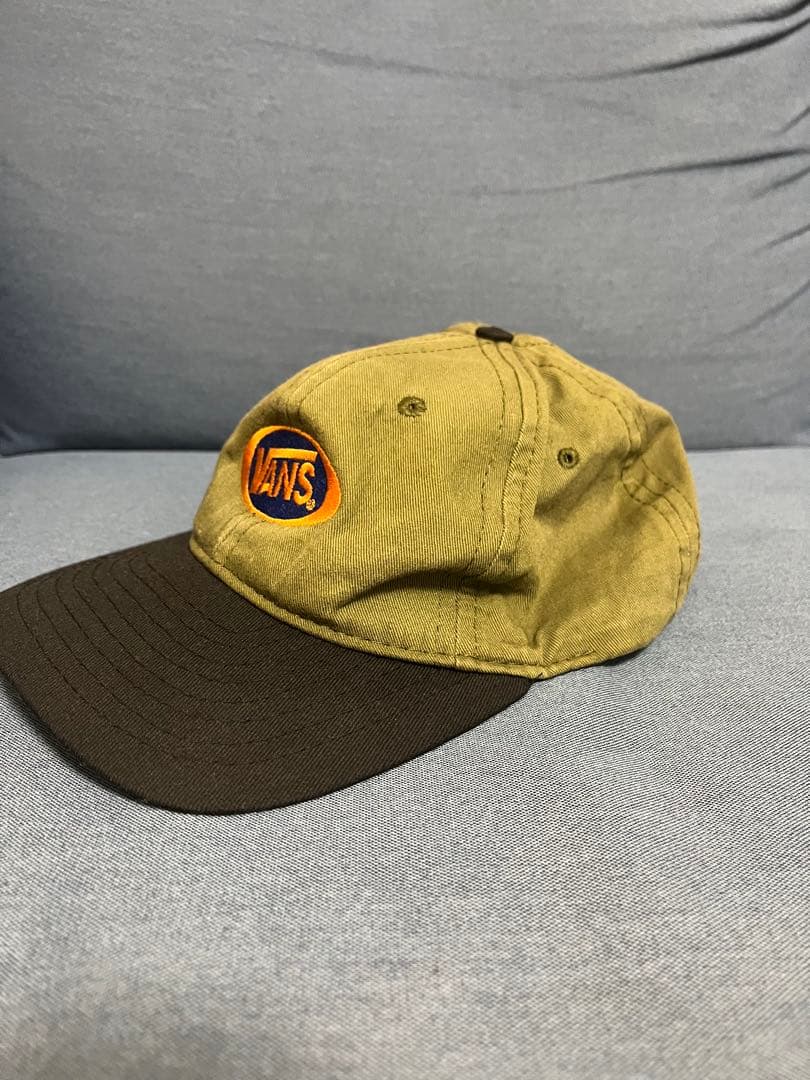 VANS キャップ 帽子 バンズ USA製 カーキ ブラック