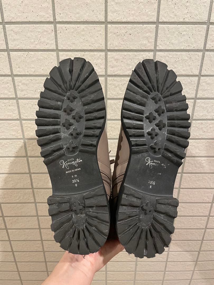 【銀座かねまつ】23.5センチ レースアップブーツ