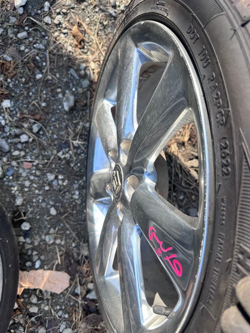 トヨタ　18 ゼロクラウン　純正メッキホイールタイヤセット　225/45R18