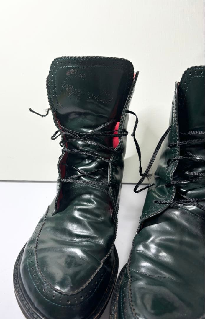 J*3様 Jean Paul Gaultier レザー ブーツ 深緑 ゴルチェ