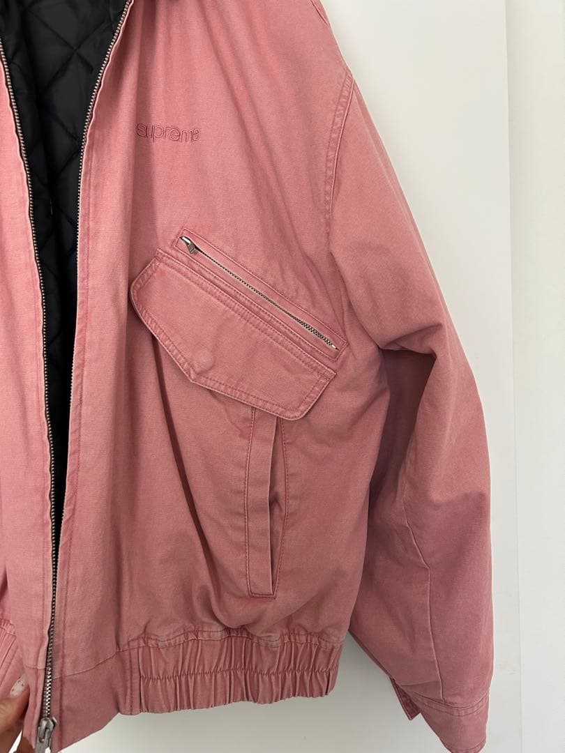 Supreme フード付きユーティリティジャケット ピンク　ブルゾン　M