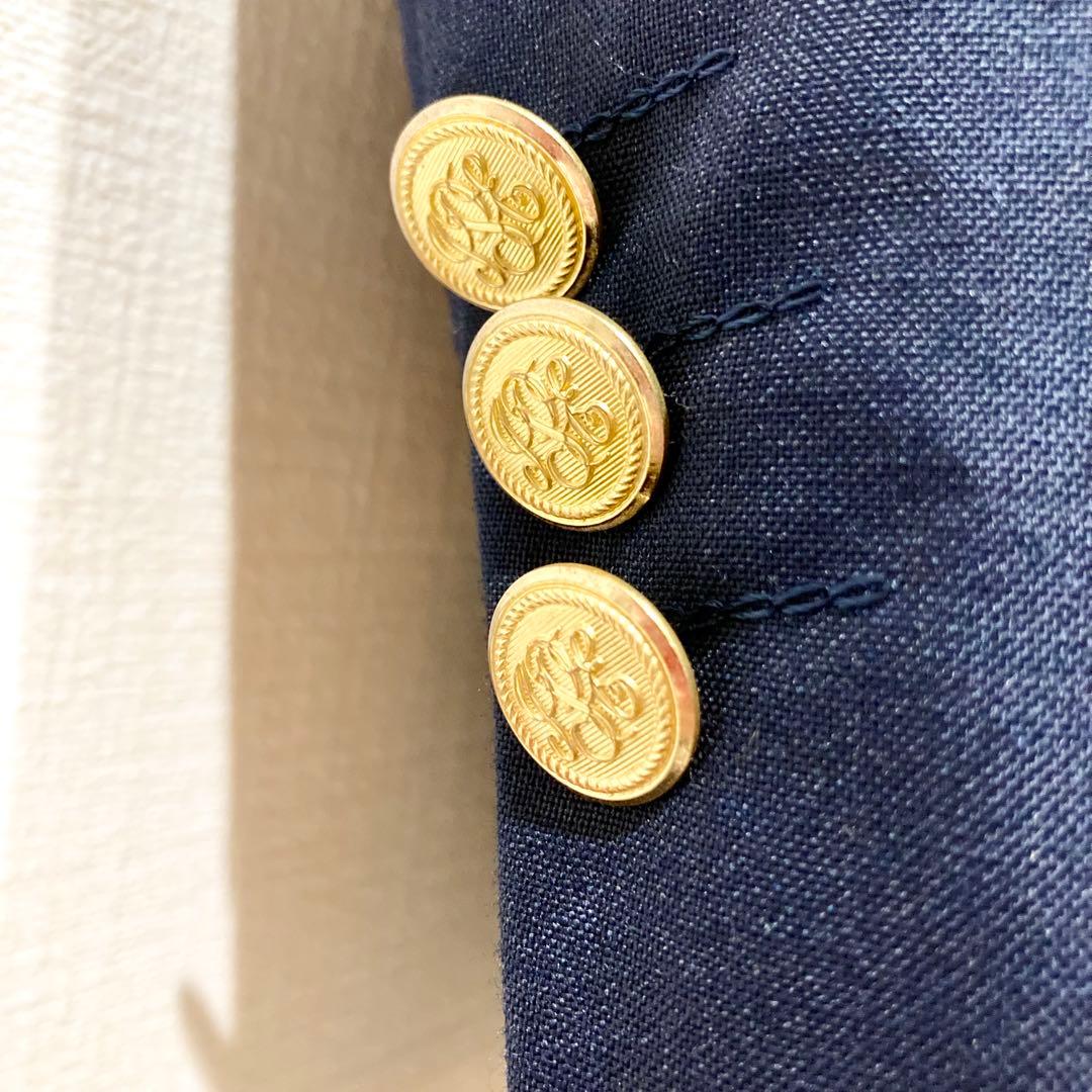 J.PRESS ダブルブレスト 紺ブレザー 金ボタン メンズ ジャケット