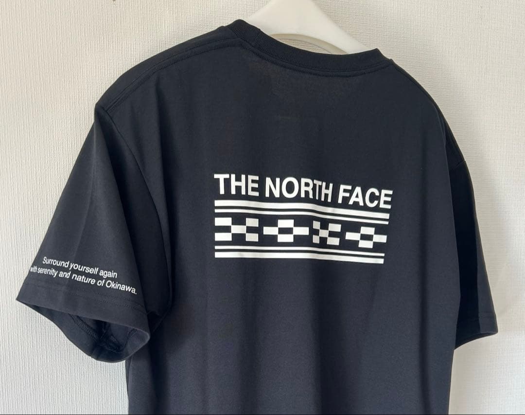 ❣️限定❣️【新品】XLサイズ 石垣島ノースフェイス　Tシャツ ミンサー柄 ブラック