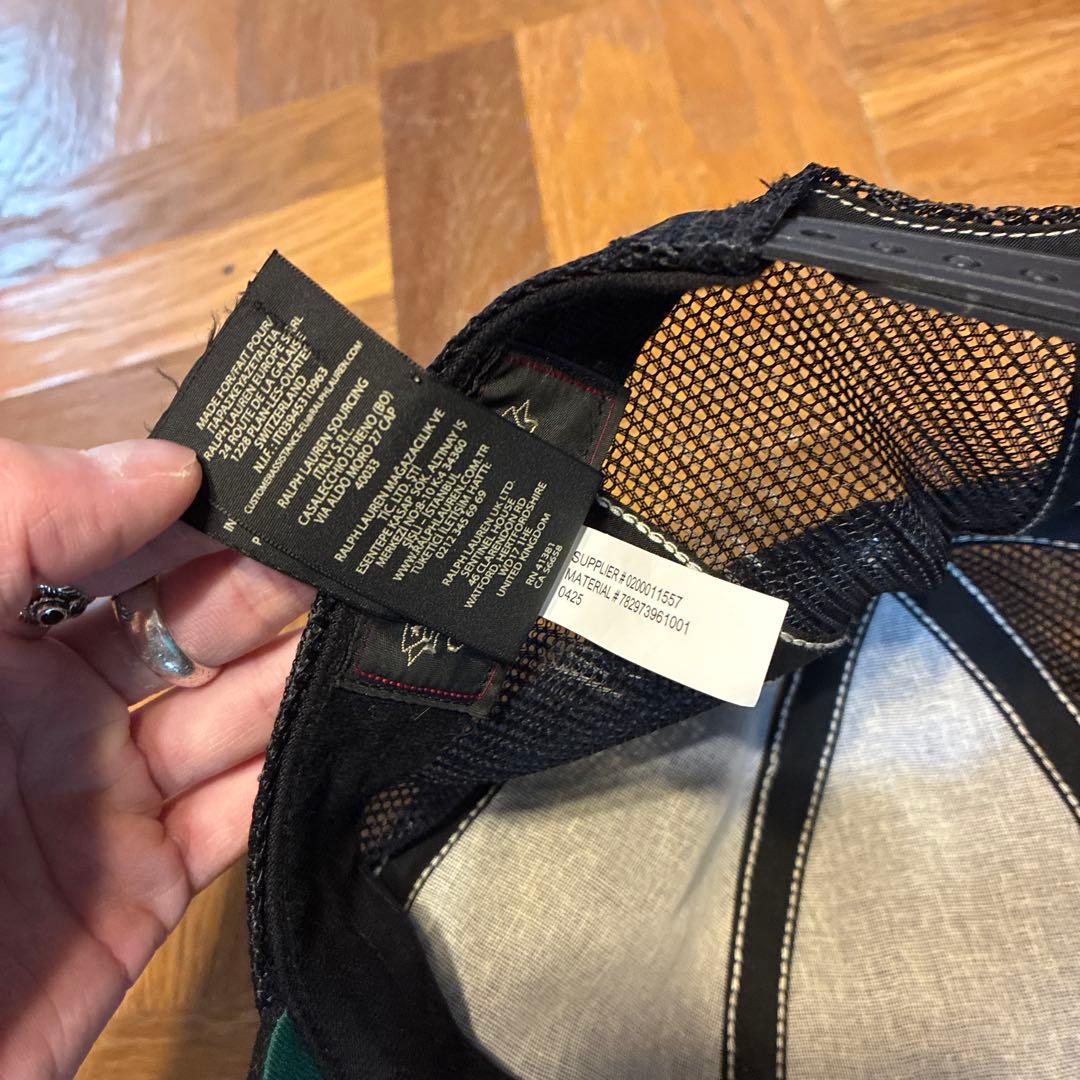 DOUBLE RL ブラックキャップ　Ralph Lauren
