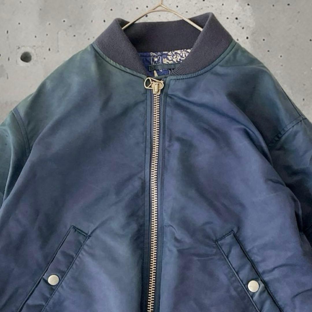 希少 SOULIVE INDIGO MA-1ジャケット 短丈 vintage L
