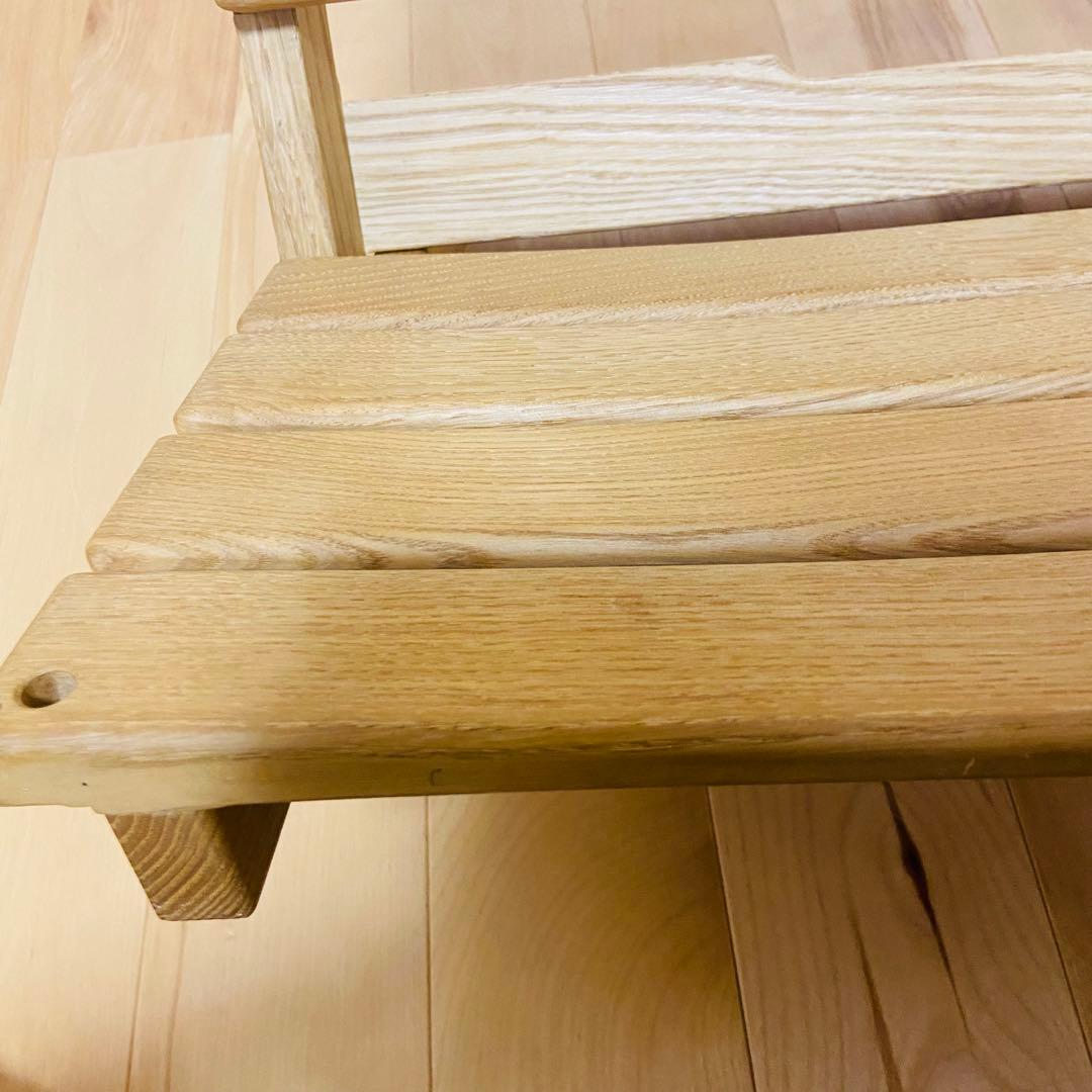 URIS あぐらチェア アウトドア木製ローチェア 2way 美品