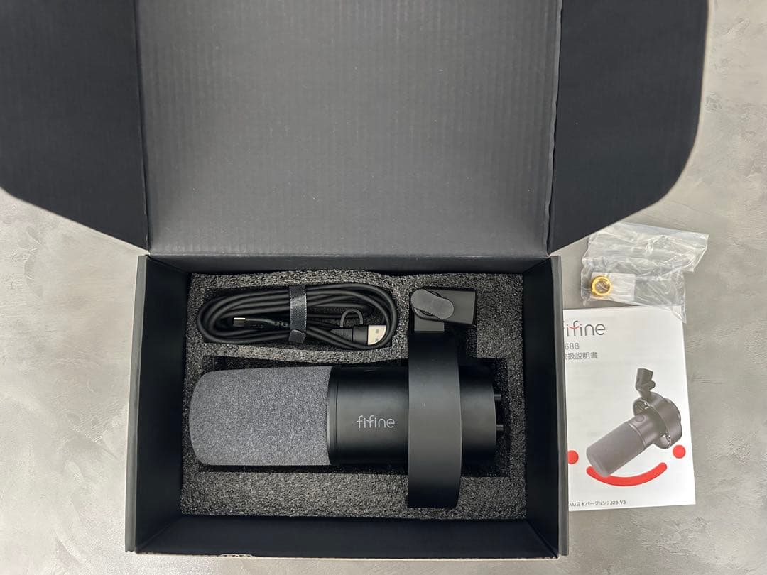 【FIFINE】 K688 ダイナミックマイク XLR/USB接続