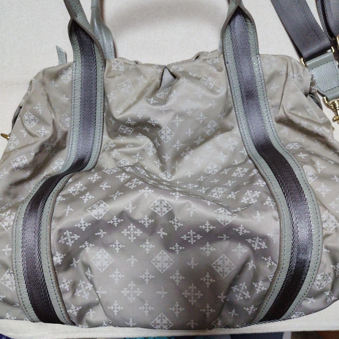 russet２Wayショルダーバッグ＆ボストンバッグ　グレーモノグラム❴美品❵