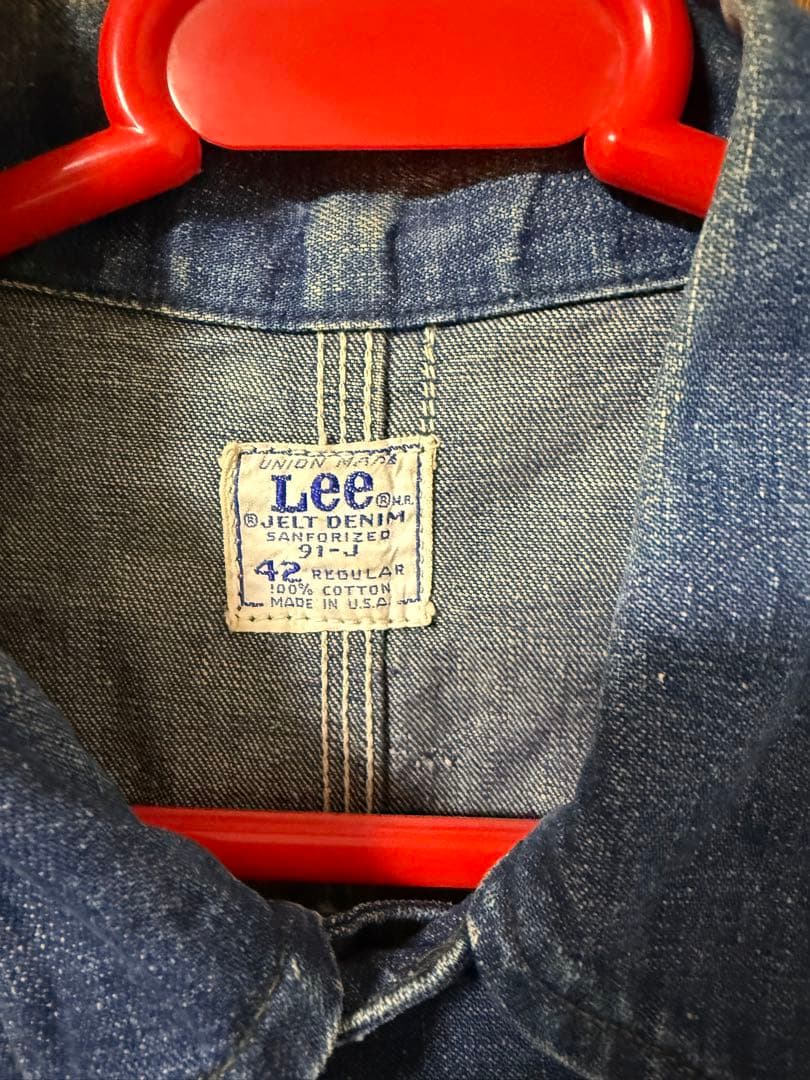 希少 60s Lee 91-J USA製 デニムカバーオール ヴィンテージ 42
