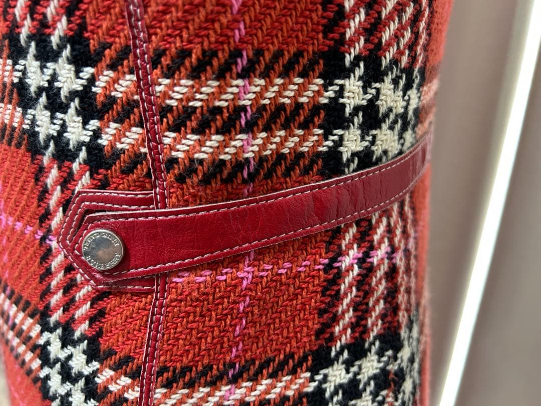 BURBERRY BLUE LABELワンピース チェック レッド 38