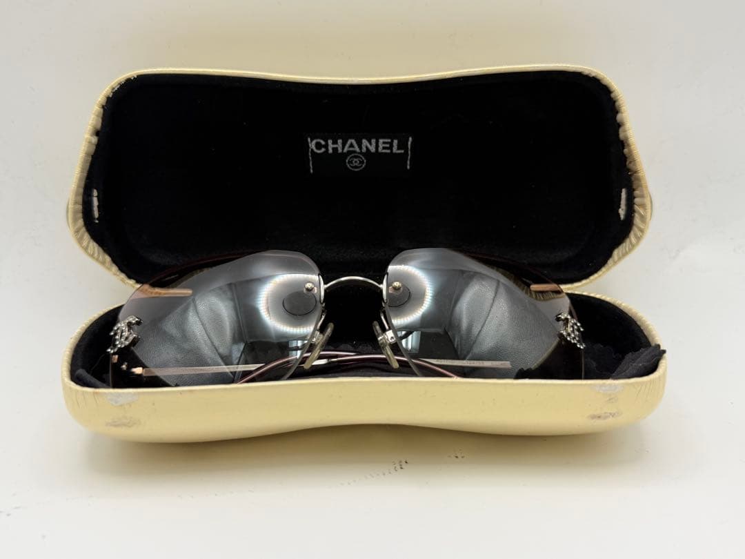 CHANELリムレス　サングラス CH4017D 58 ヴィンテージ　ココマーク