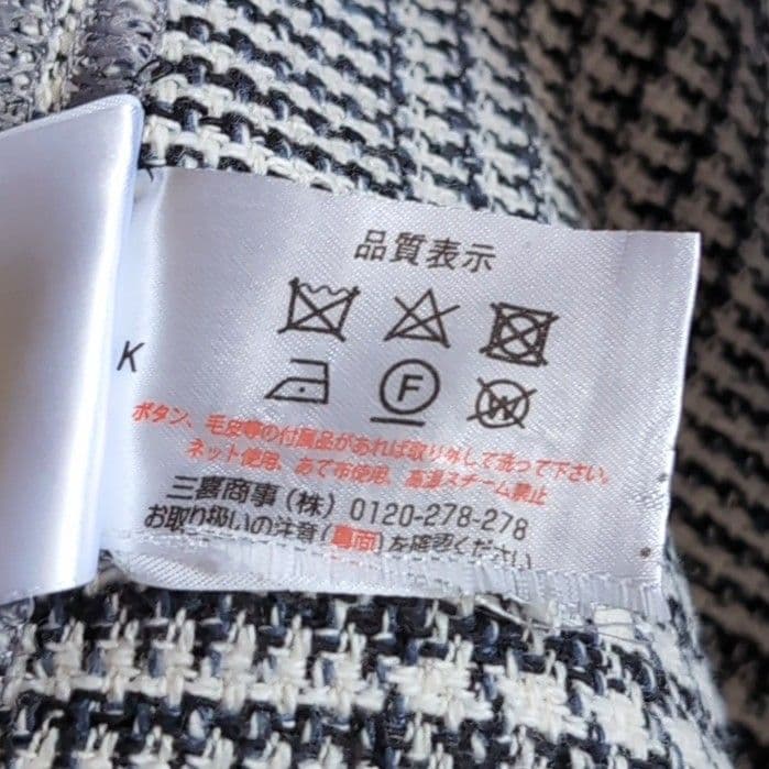 REON T-JACKET ライトツイード チェック テーラードジャケット