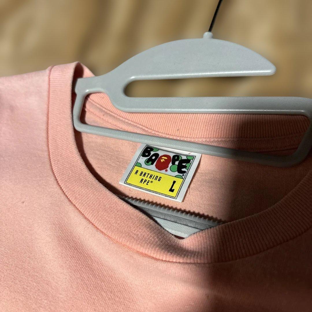 A BATHING APE　ピンクT Lサイズ