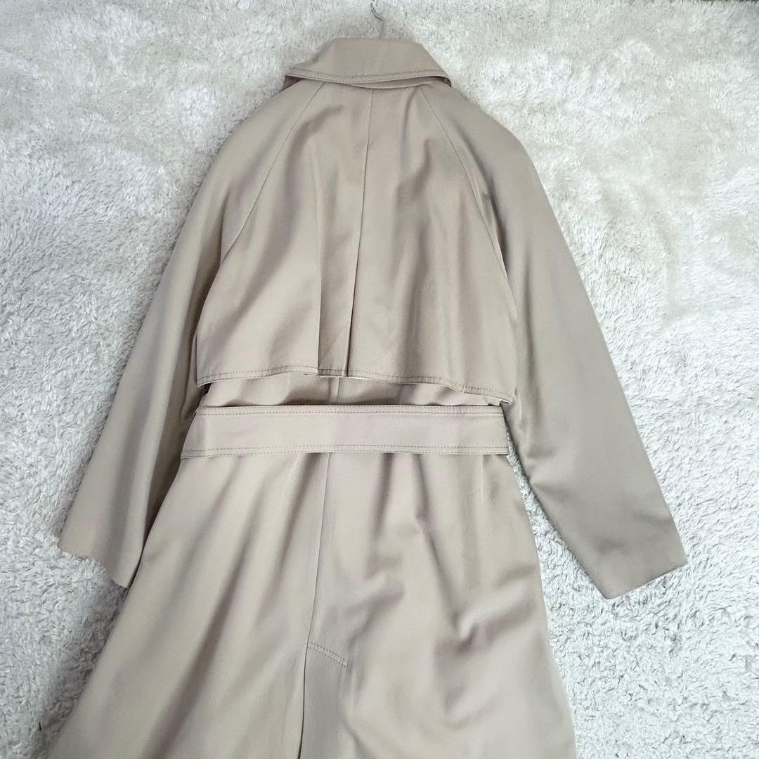 トゥモローランド ウールギャバジン ガウンコート ベージュ 36 S