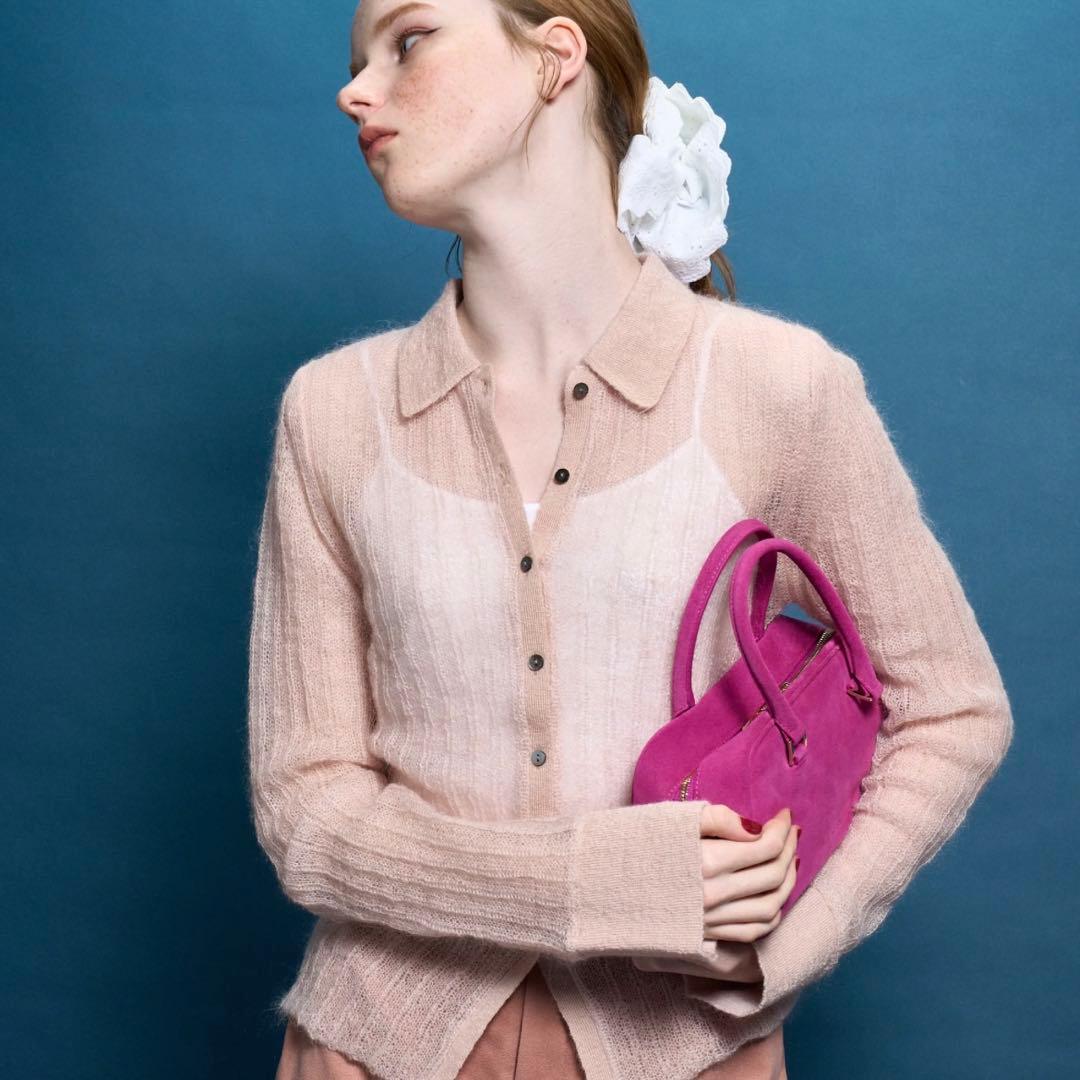 THE TOE ザ・トゥー TATE MODERN KNIT ピンク モヘヤ