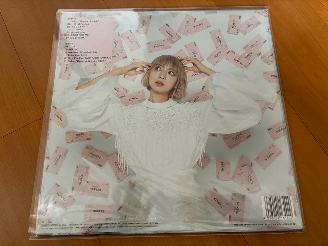竹内アンナ　TICKETS LP レコード