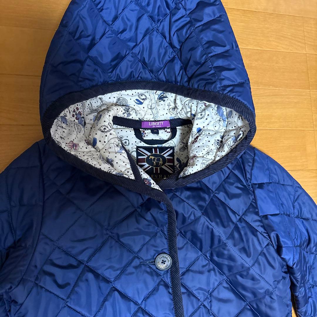 値下げ　LAVENHAM ネイビー リバティ　ブランドン 36 ミナペルホネン