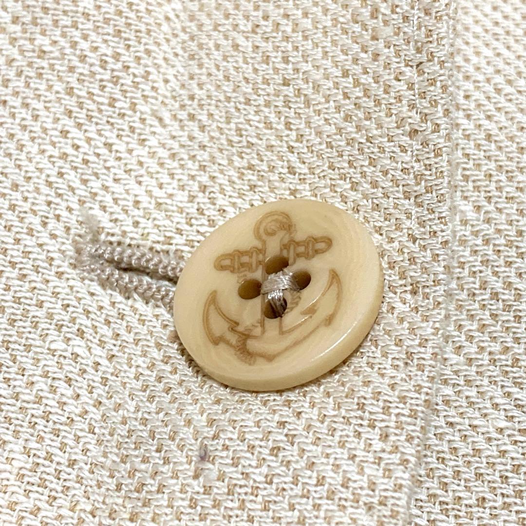 MAX MARA 春夏テーラードジャケット 麻100% 白タグ 刻印入りボタン