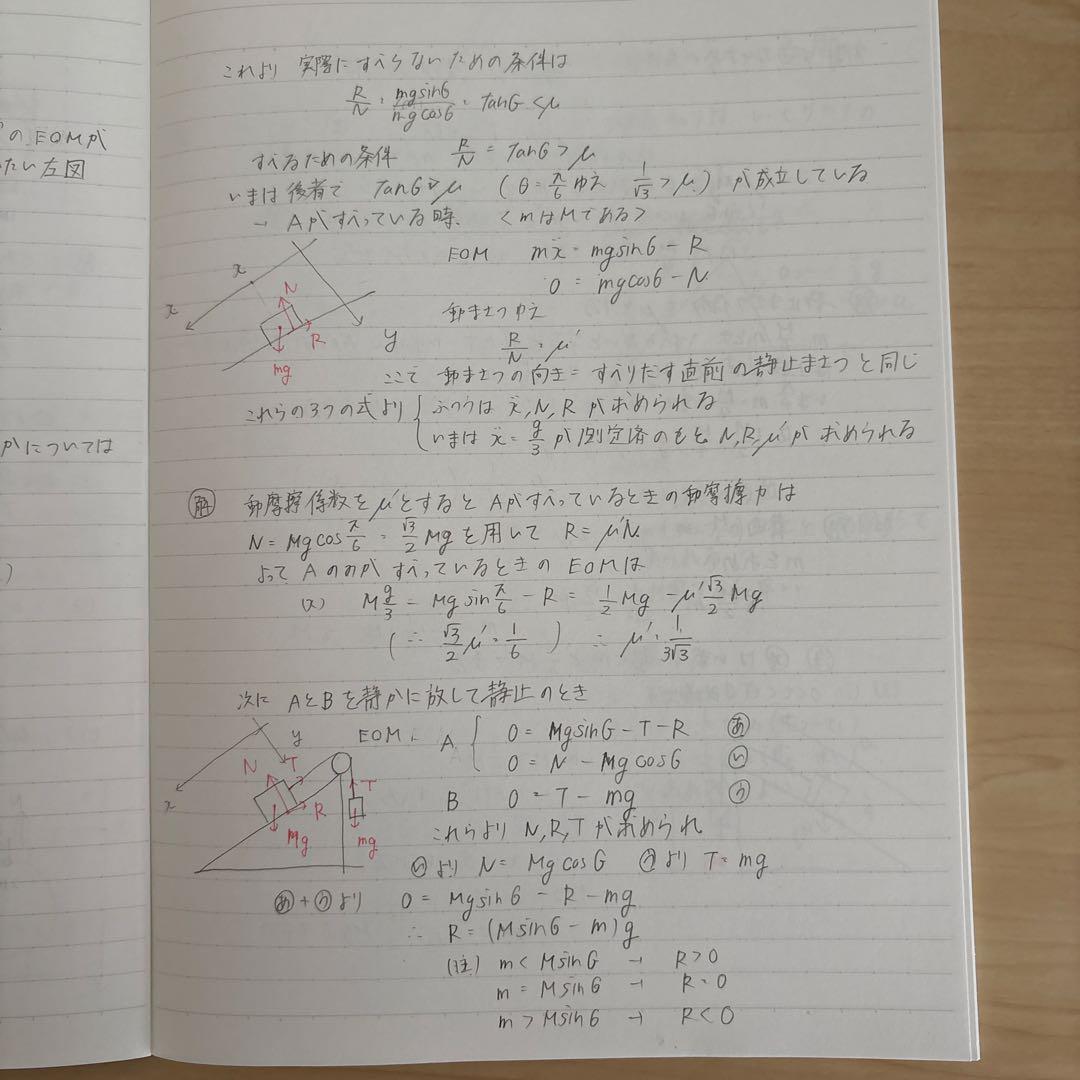 物理S 2025年度 前期・後期セット 授業の板書・プリント(小倉&森下先生)