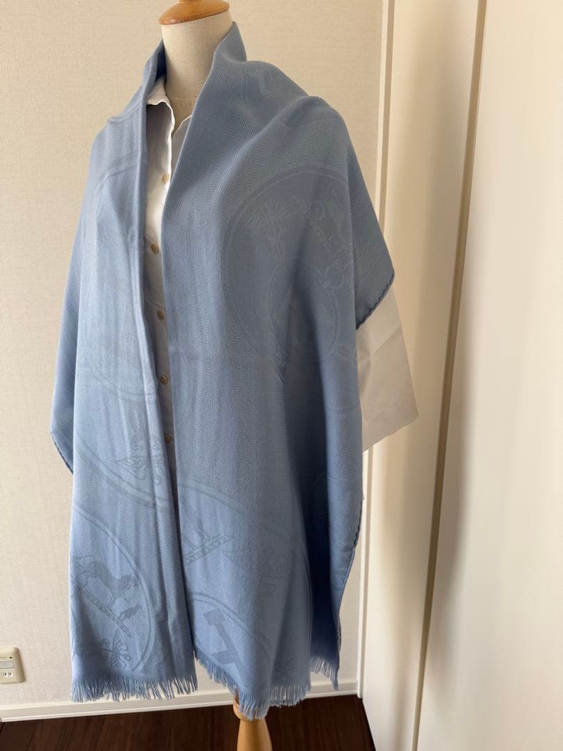 【再出品】HERMES エルメス　ストール　ニューリブリス