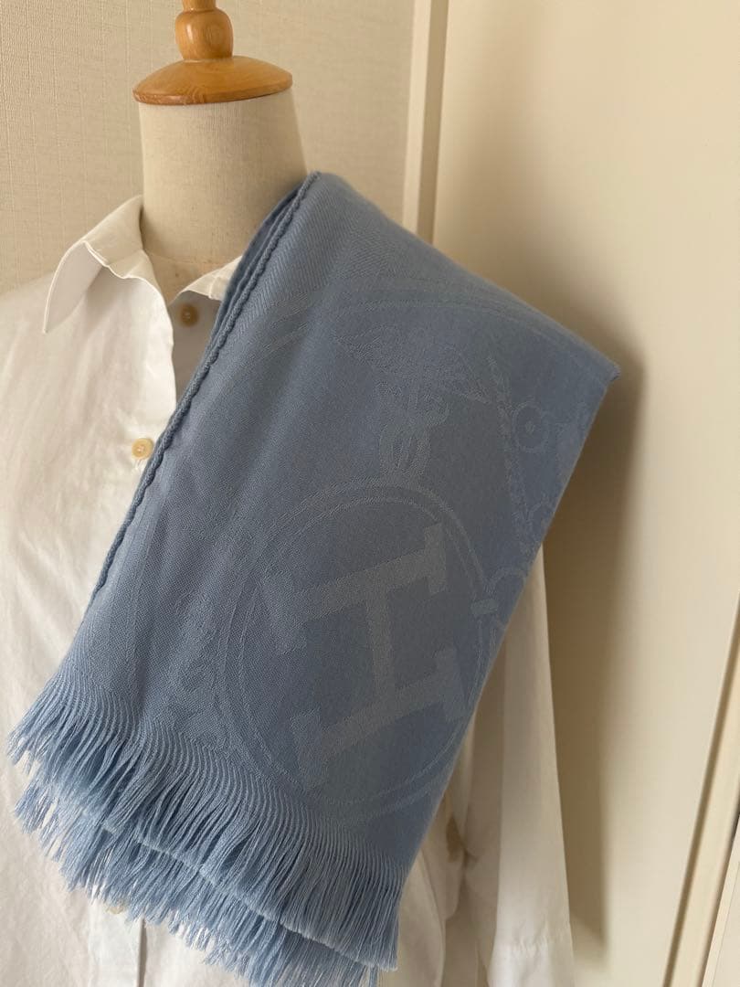 【再出品】HERMES エルメス　ストール　ニューリブリス