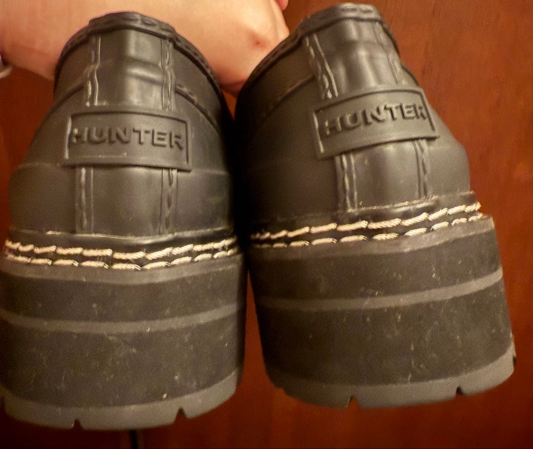 【美品】HUNTERハンター　レインシューズ　ローファー