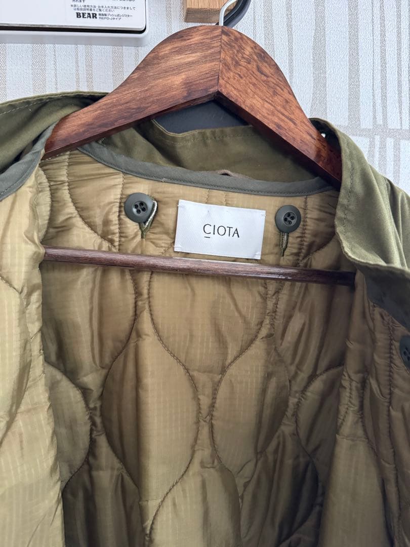 21aw CIOTA シオタ スビンナイロンオックスM65フィッシュテールパーカ