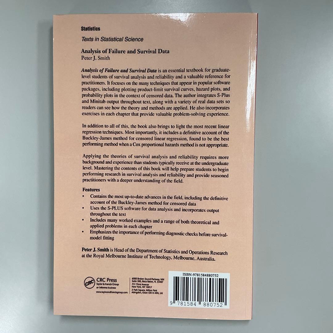 洋書 Analysis of Failure and Survival Data