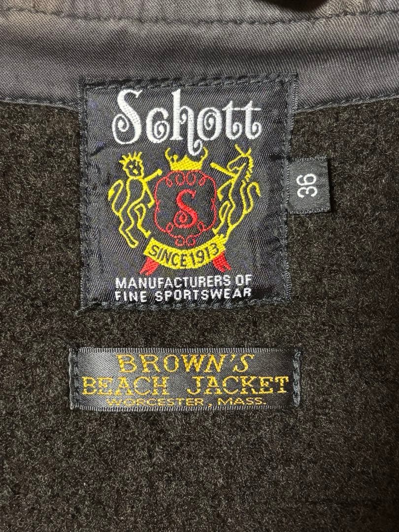 Schott 100周年記念 ブラウンズビーチ ビーチクロス ファラオジャケット